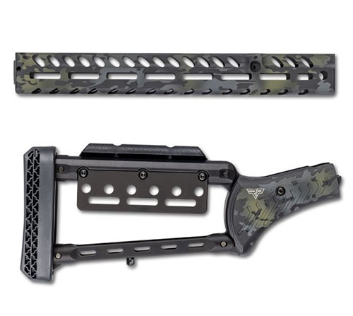Améliore ton fusil à levier avec ce set Black Multicam, léger, durable et élégant, offrant des fonctionnalités M-LOK et une crosse à grip pour un tir précis.